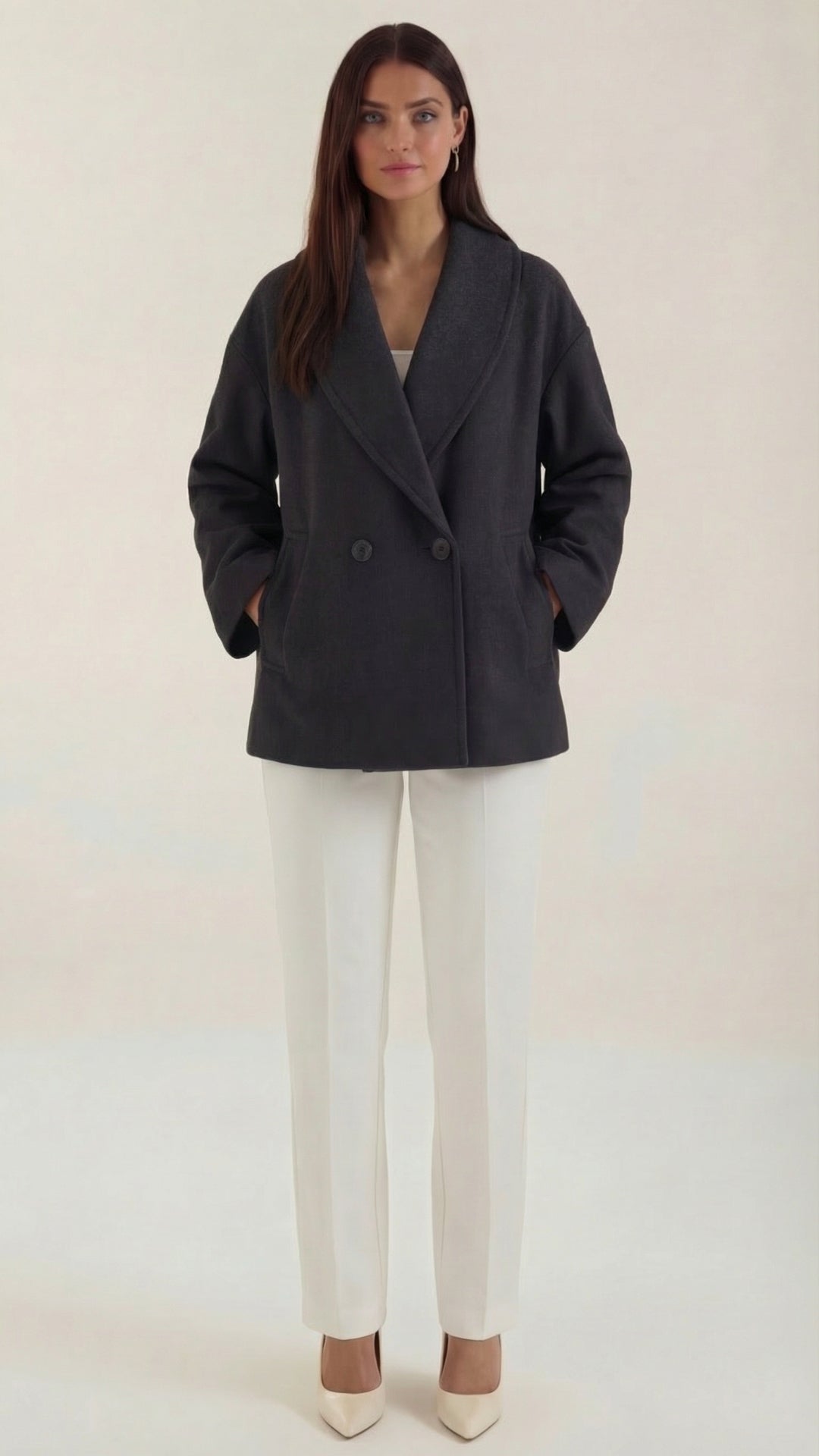 Abrigo Oversize Carolyn de Alma Sotelo — Negro