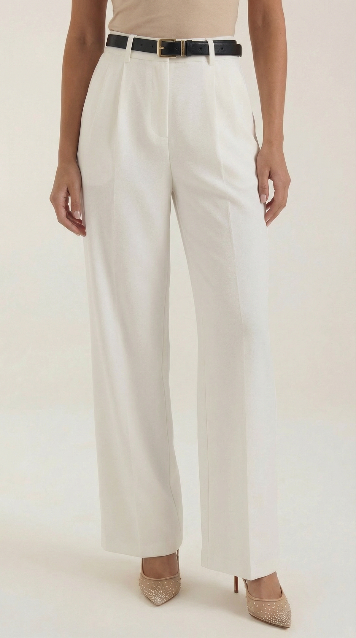 Pantalón Recto Tiro Alto Claire de Alma Sotelo — foto 3