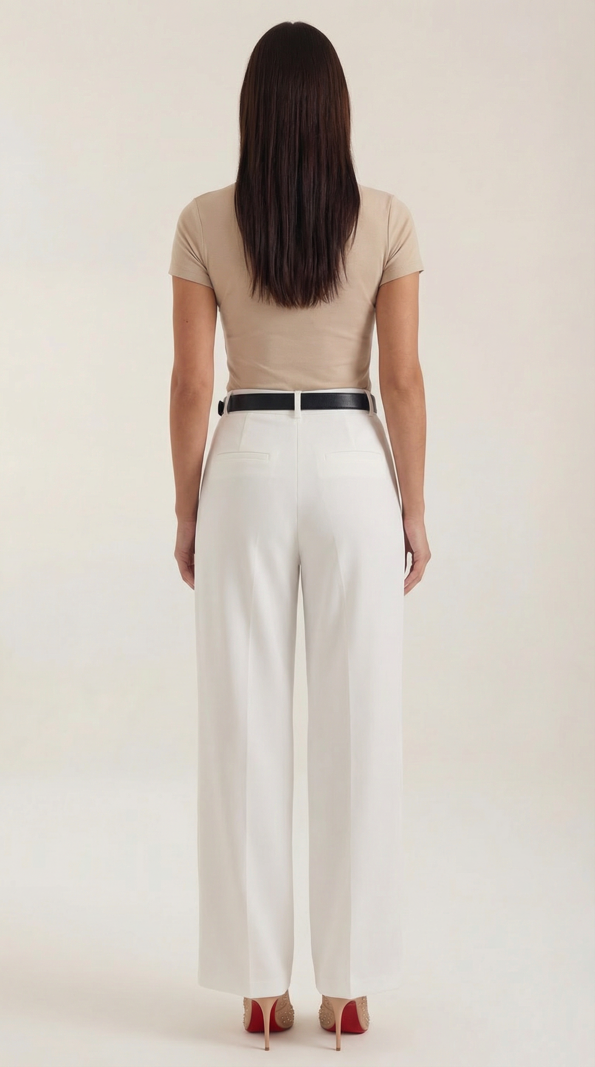 Pantalón Recto Tiro Alto Claire de Alma Sotelo — foto 4