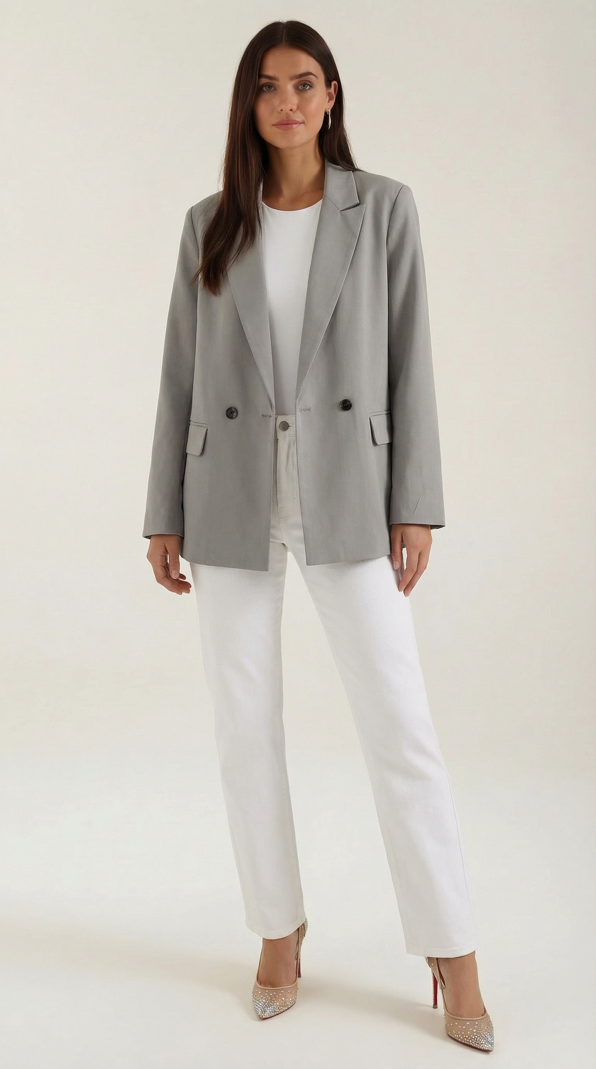 Blazer Estructurado Felicity de Alma Sotelo — Gris
