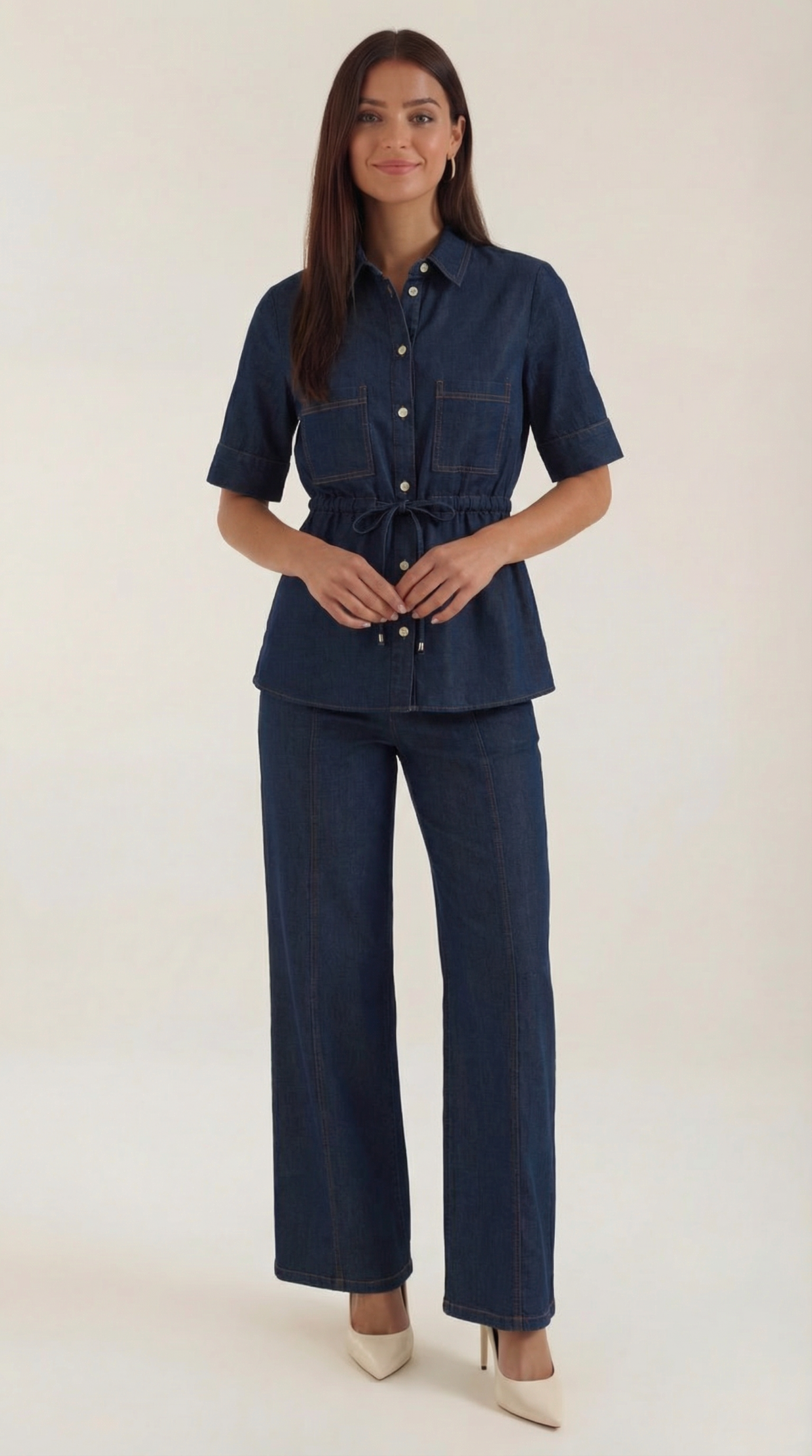 Jade | Conjunto vaquero de camisa y pantalón