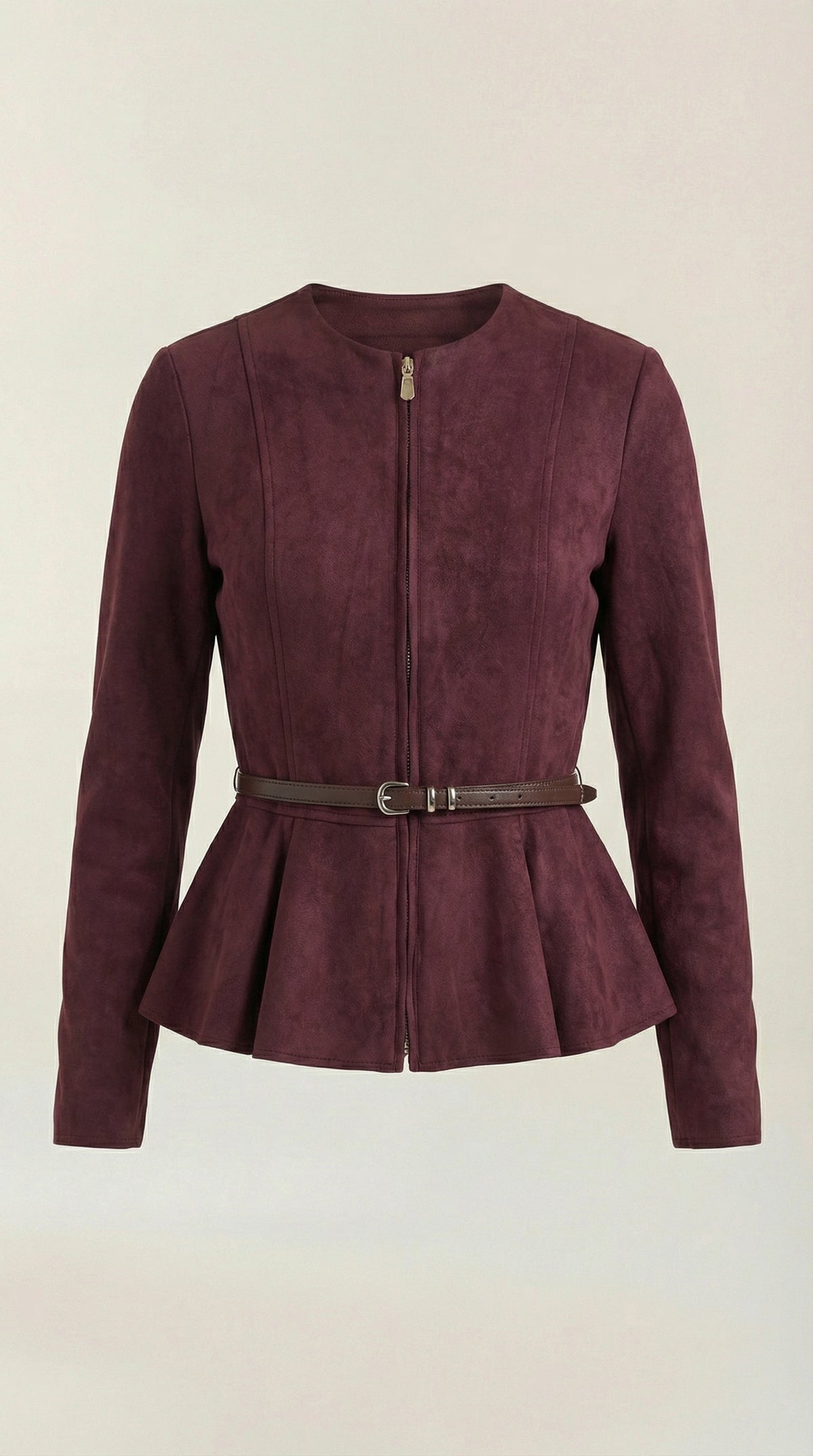 Josie | Chaqueta con peplum y cinturón