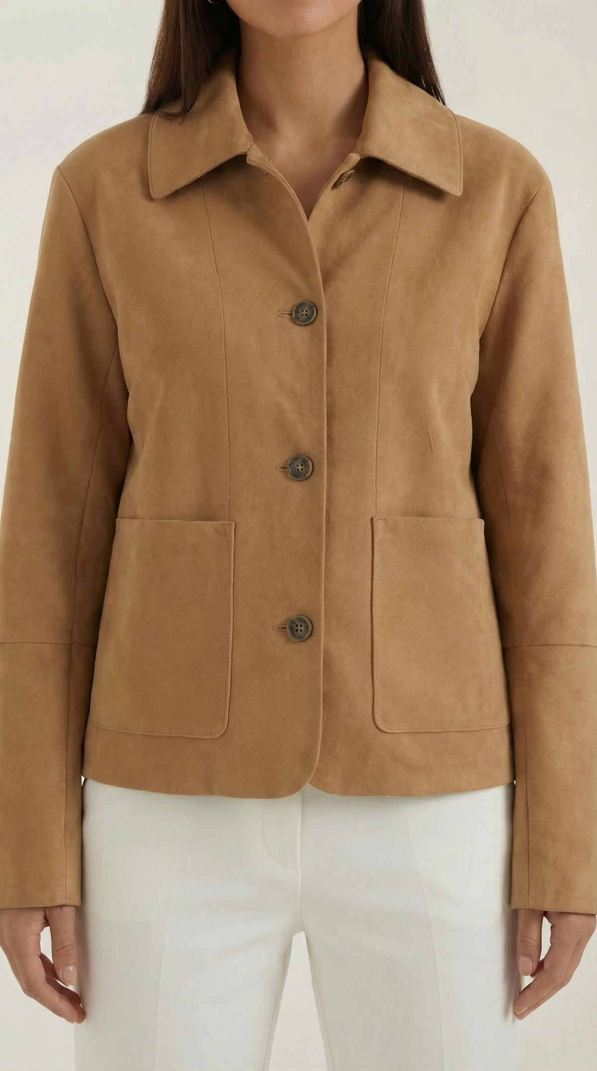 Chaqueta Suave Julie Camel de Alma Sotelo — foto 4