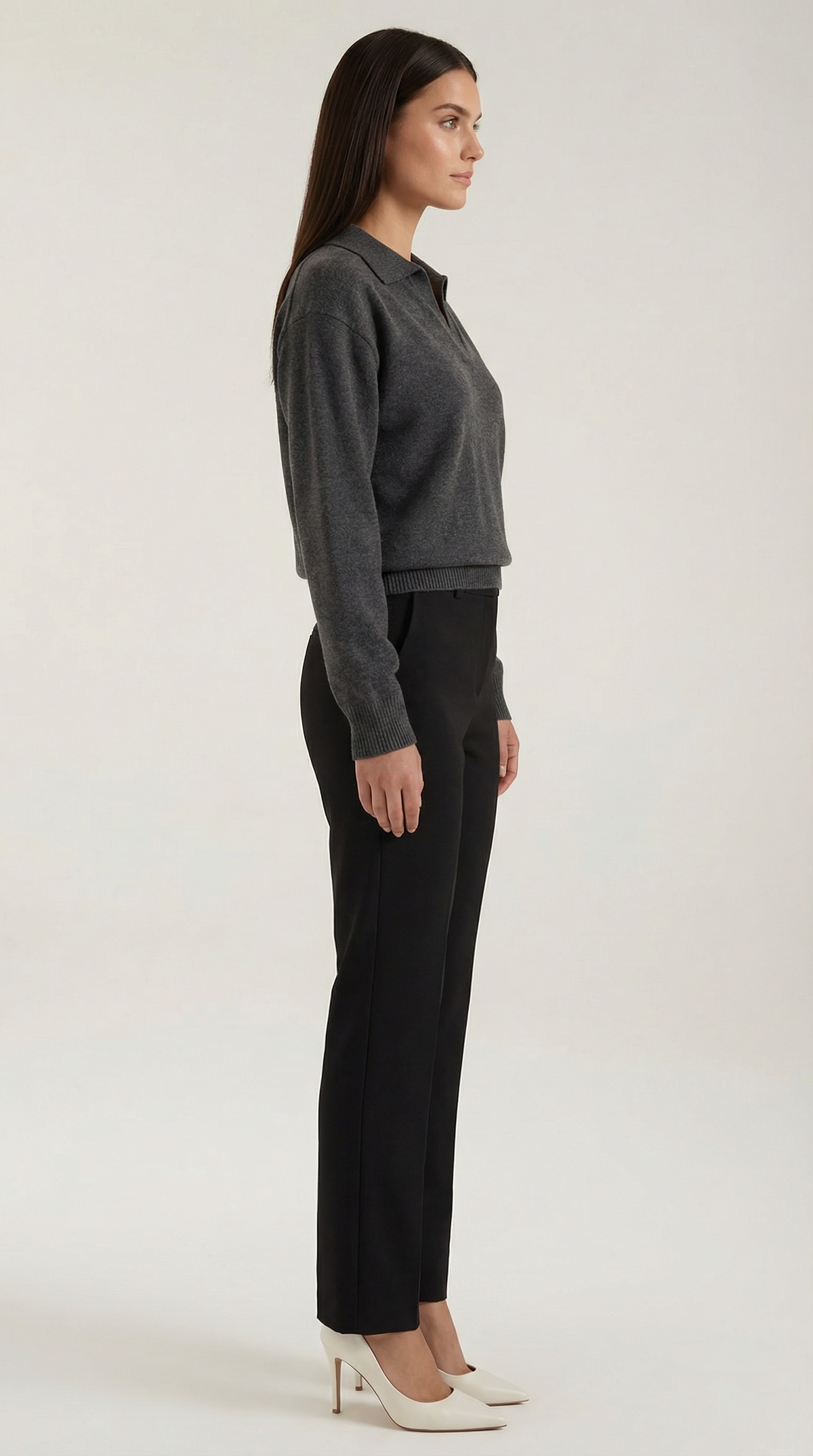 Margaret | Jersey polo con escote en V