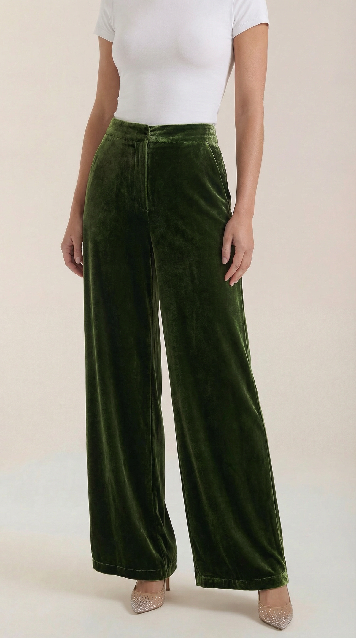 Pantalón Ancho de Terciopelo Nadine de Alma Sotelo — foto 3