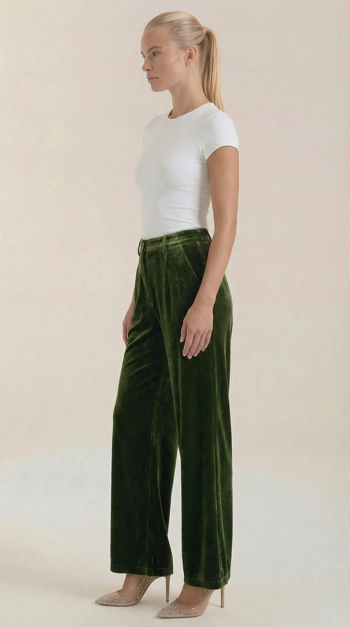 Pantalón Ancho de Terciopelo Nadine de Alma Sotelo — foto 2