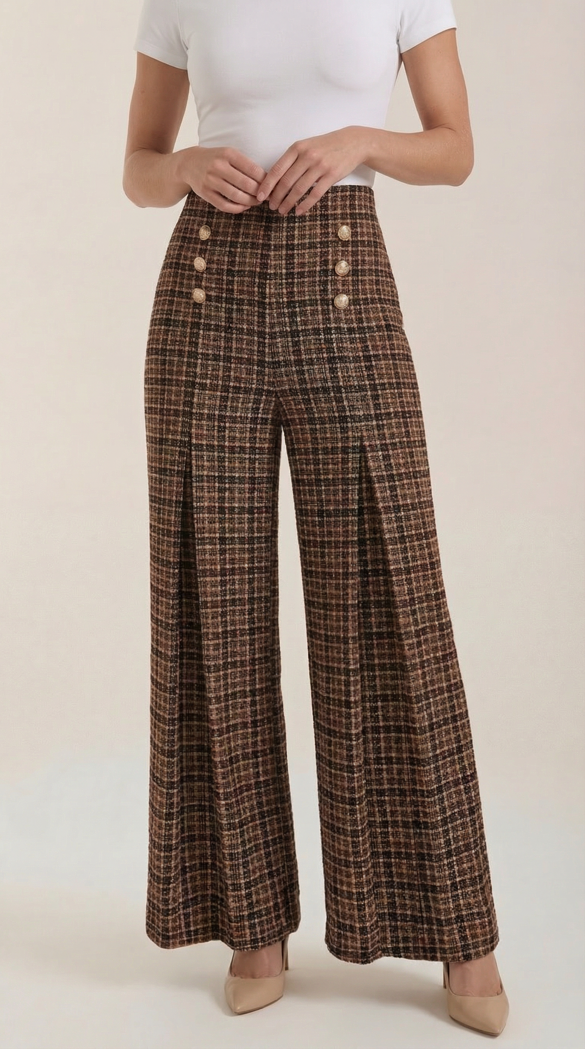 Pantalón de Cuadros Naomi de Alma Sotelo — foto 3