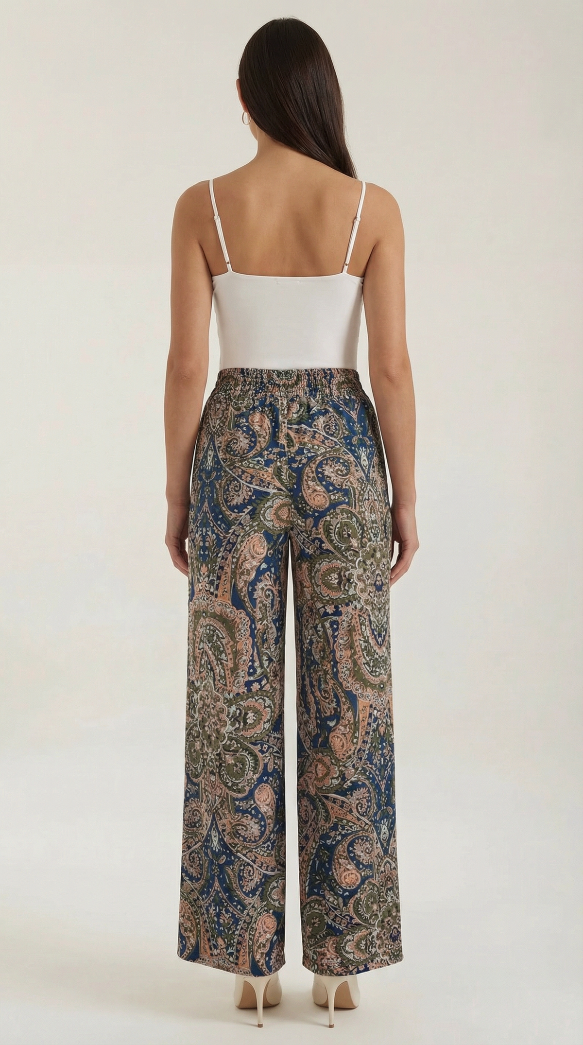 Pam | Pantalón paisley de pierna ancha