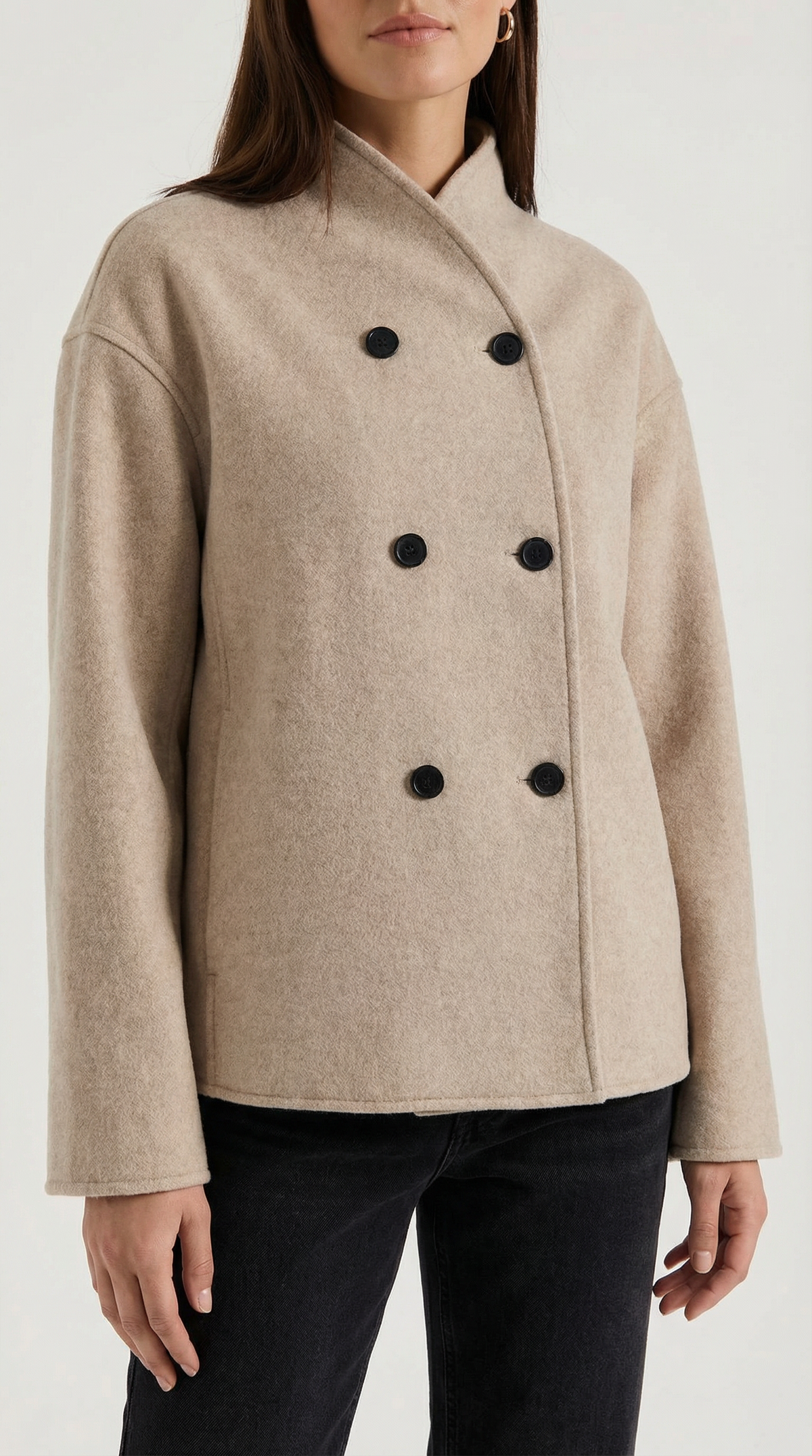 Chaqueta Oversize Pamela con Botones de Alma Sotelo — foto 3