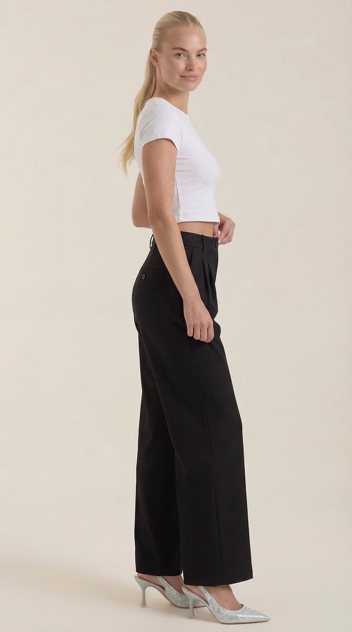 Pantalón Sastre Pierna Ancha Rebecca de Alma Sotelo — foto 2