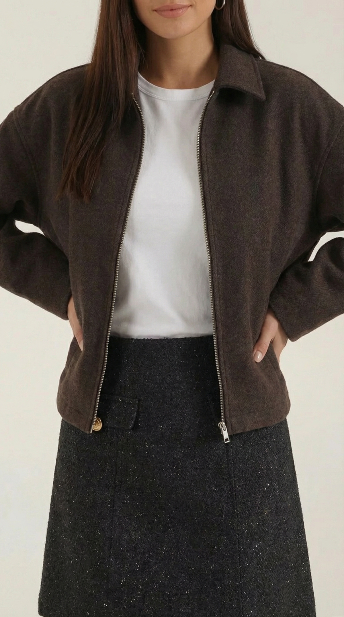 Chaqueta de Punto Teresa con Cremallera de Alma Sotelo — foto 3