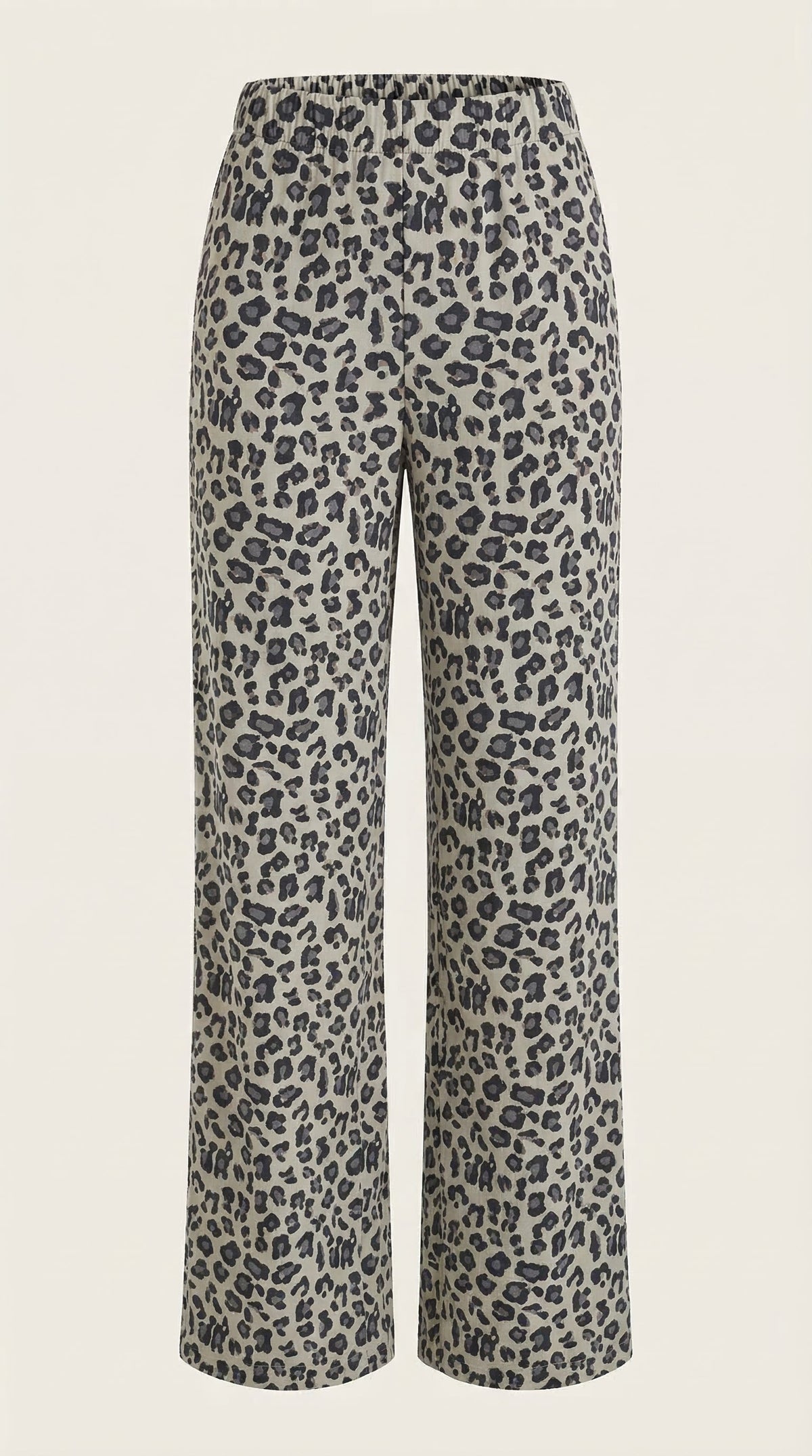 Cleo | Pantalón de leopardo de pierna ancha