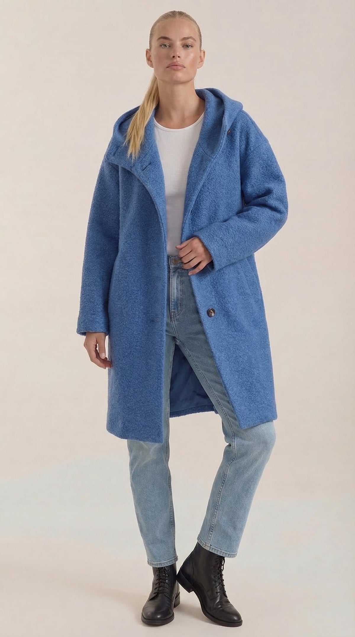 Meredith | Abrigo largo con capucha