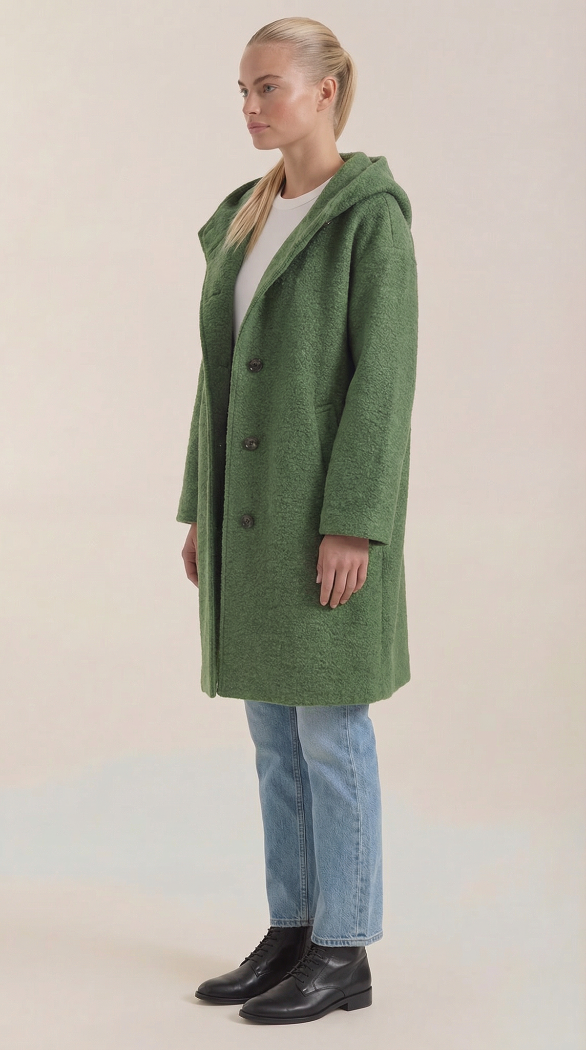 Meredith | Abrigo largo con capucha